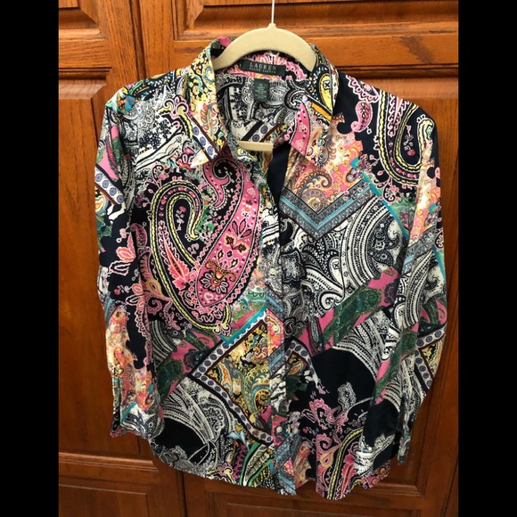 Ralph Lauren Tops - Gorgeous Ralph Lauren paisley shirt XL